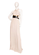 Gucci Cream Silk Halter Maxi Dress
