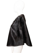 Black Pony Hair Poncho