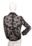 Chanel Black & White Lace Jacket