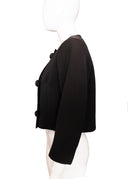 Balenciaga Black Wool 3/4 Sleeve Jacket