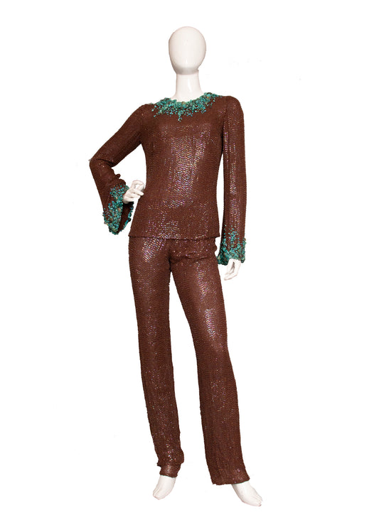 Mark Zunino Turquoise Pant Set