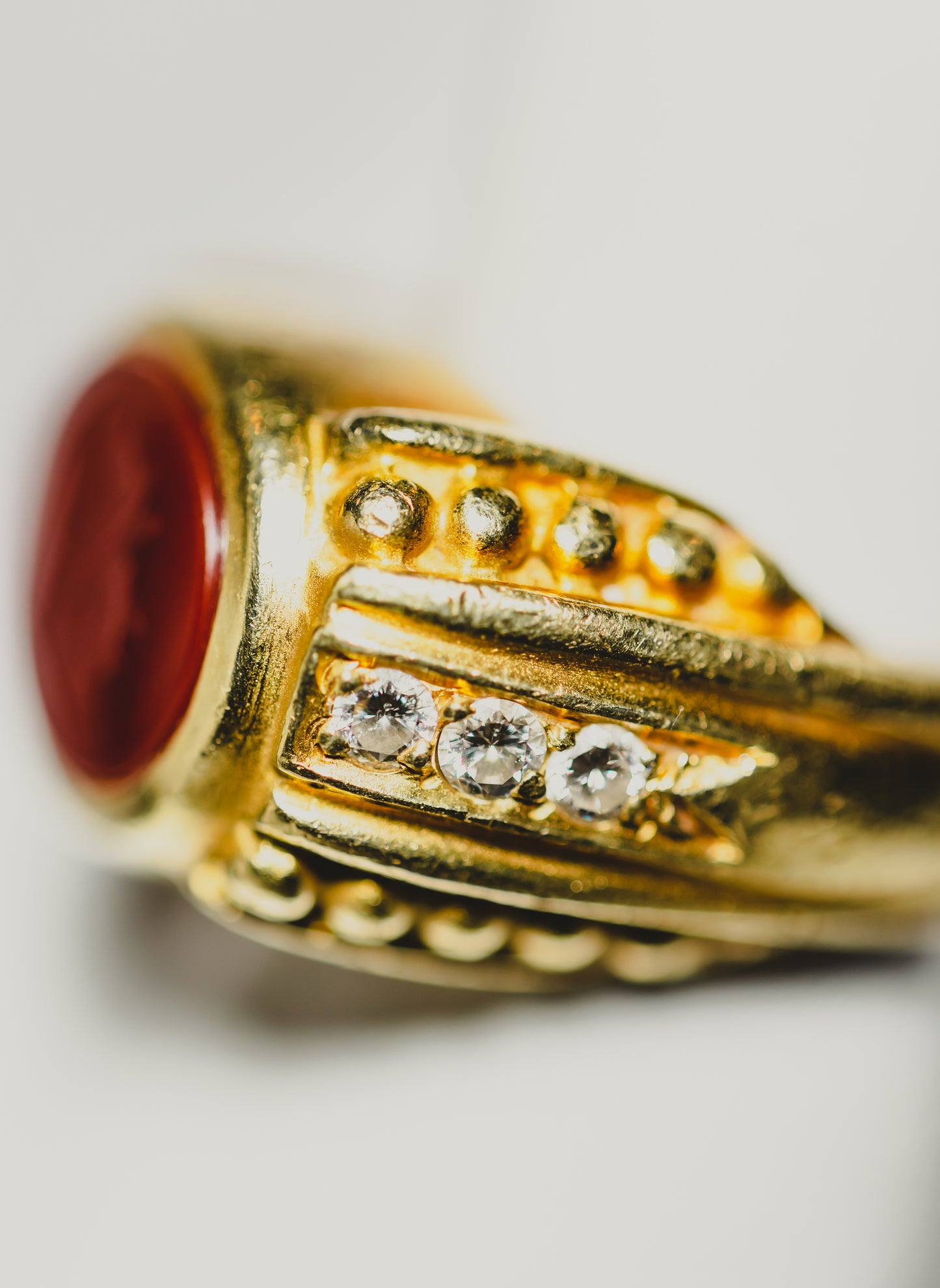 Carnelian Gold Ring