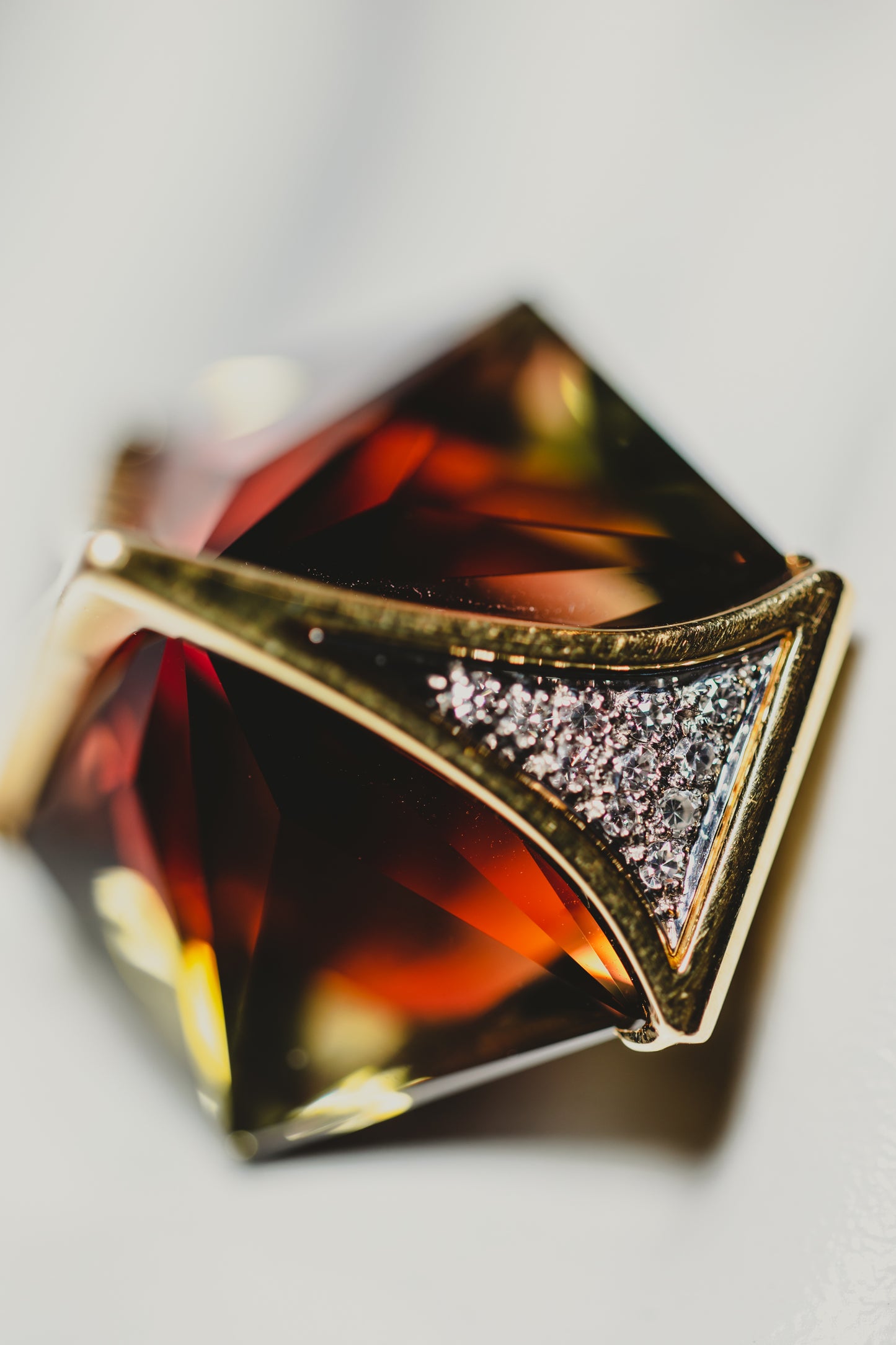 Tourmaline & Diamond Statement Ring