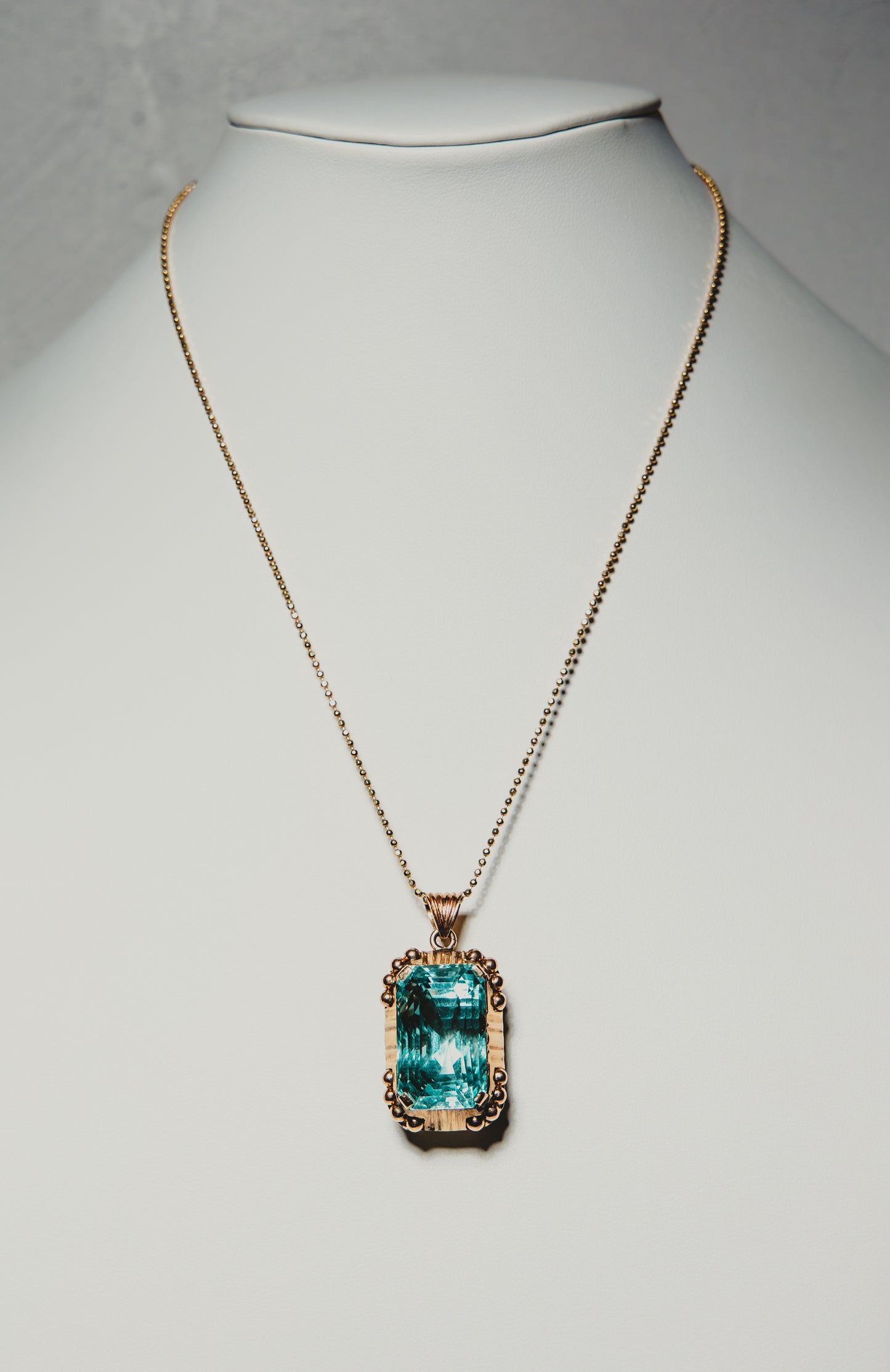 Aquamarine Pendant Necklace