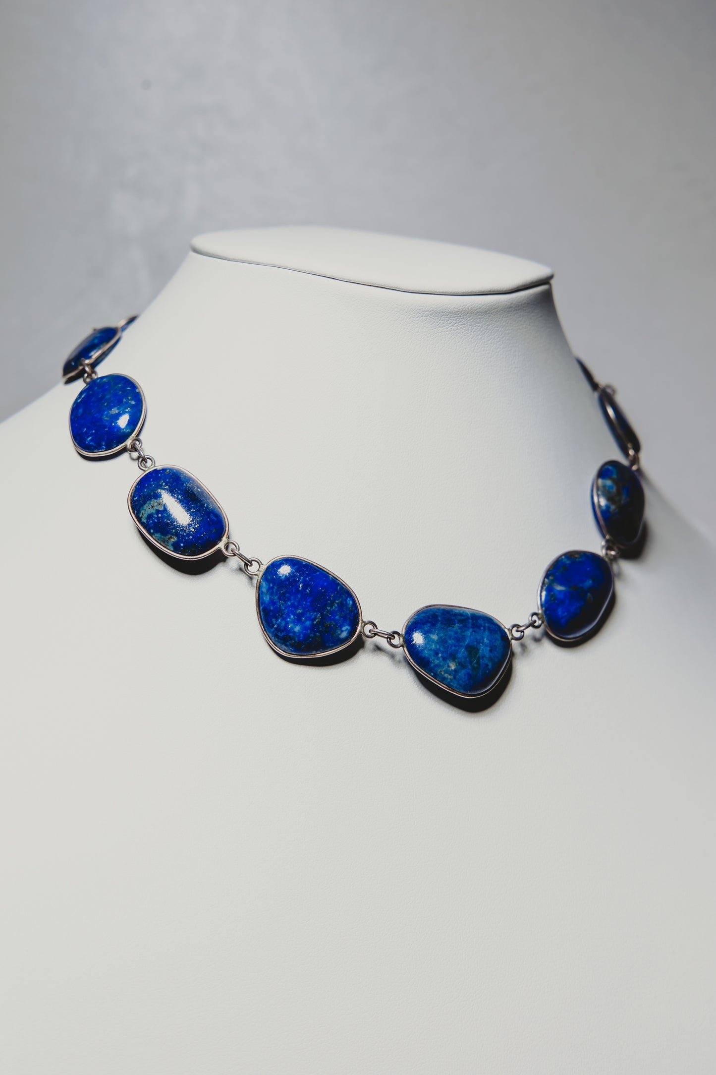 Blue Lapis & Silver Necklace