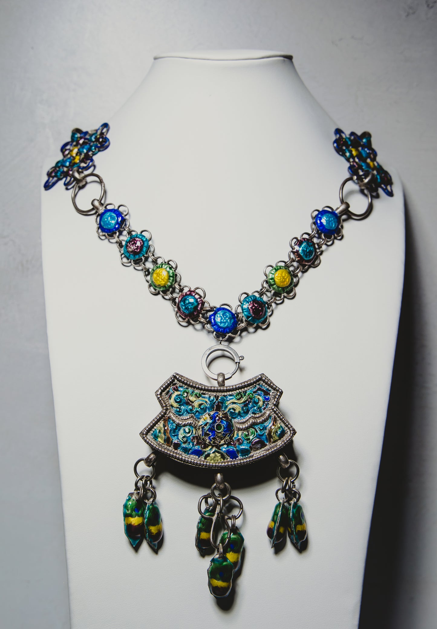 Enamel Statement Necklace