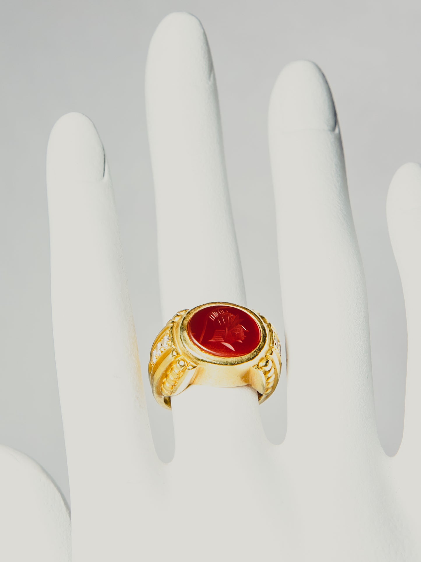 Carnelian Gold Ring