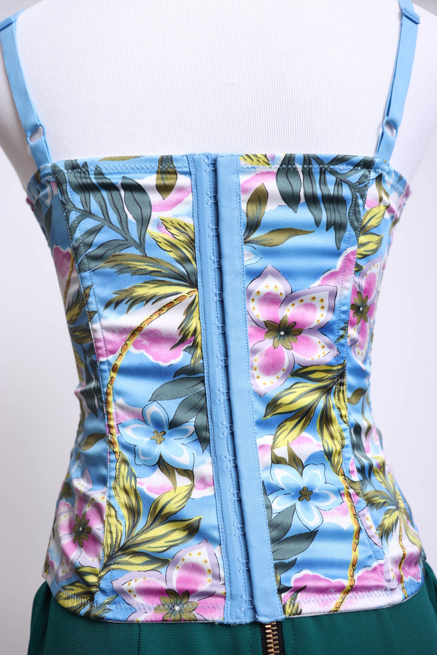 00's Tropical Bustier Top S/M