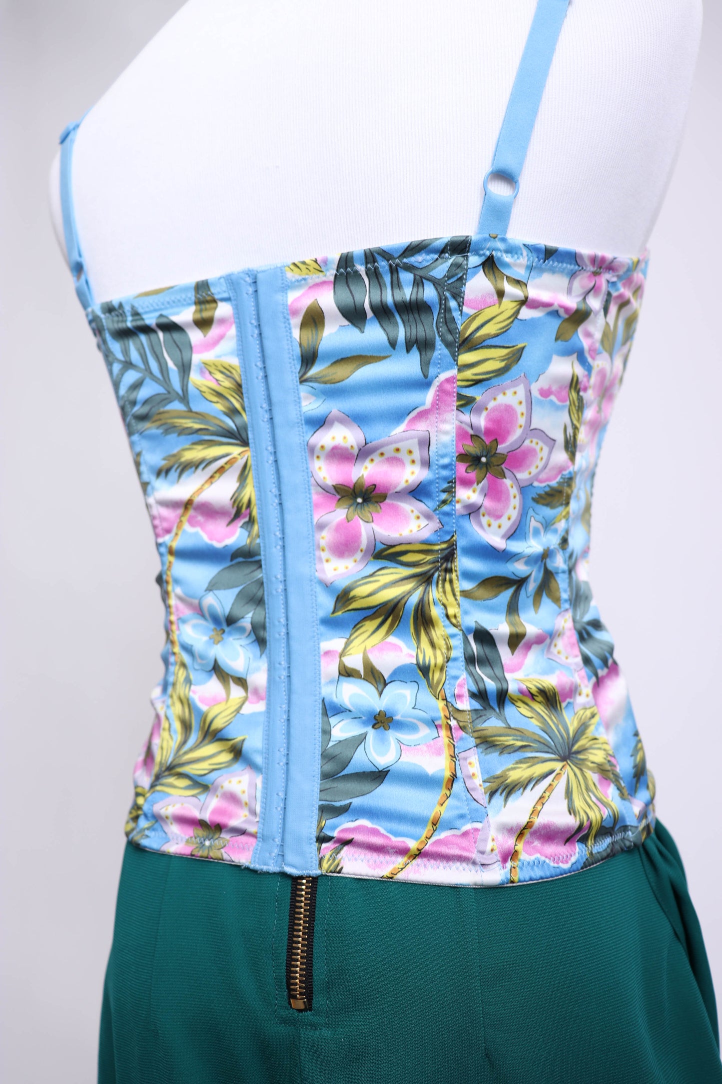 00's Tropical Bustier Top S/M