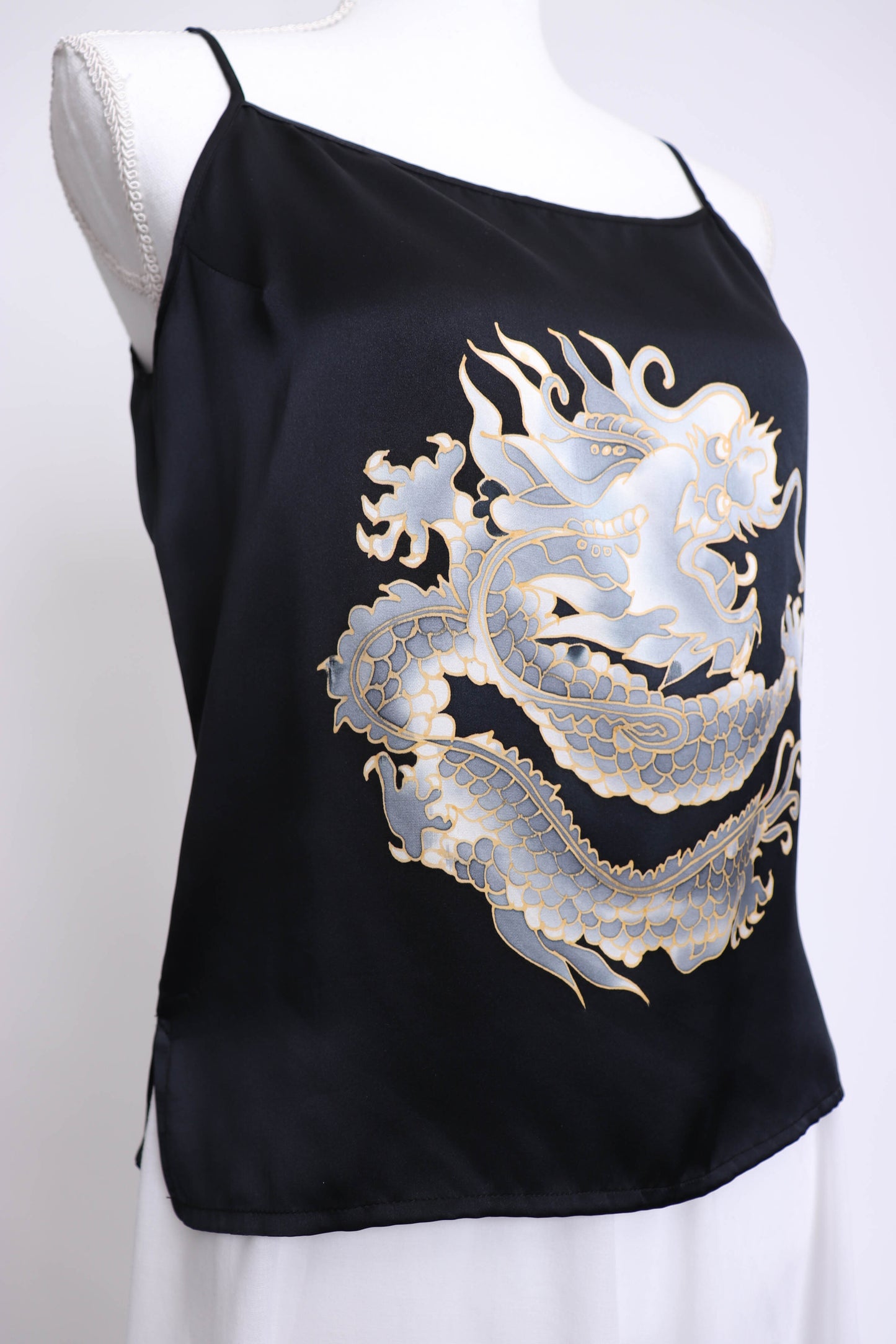 80's Silk Dragon Tank Top S/M