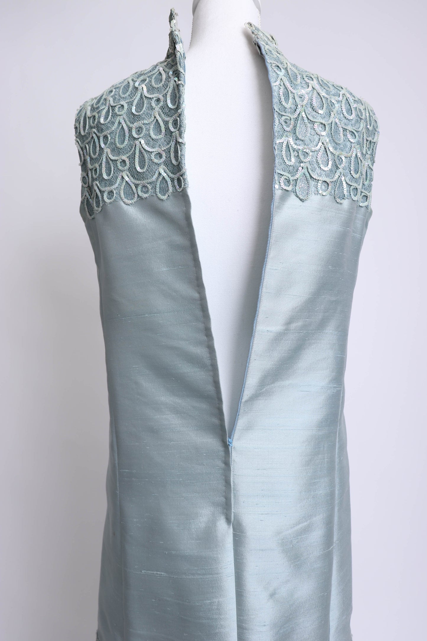 60's Silk Tunic Dress M