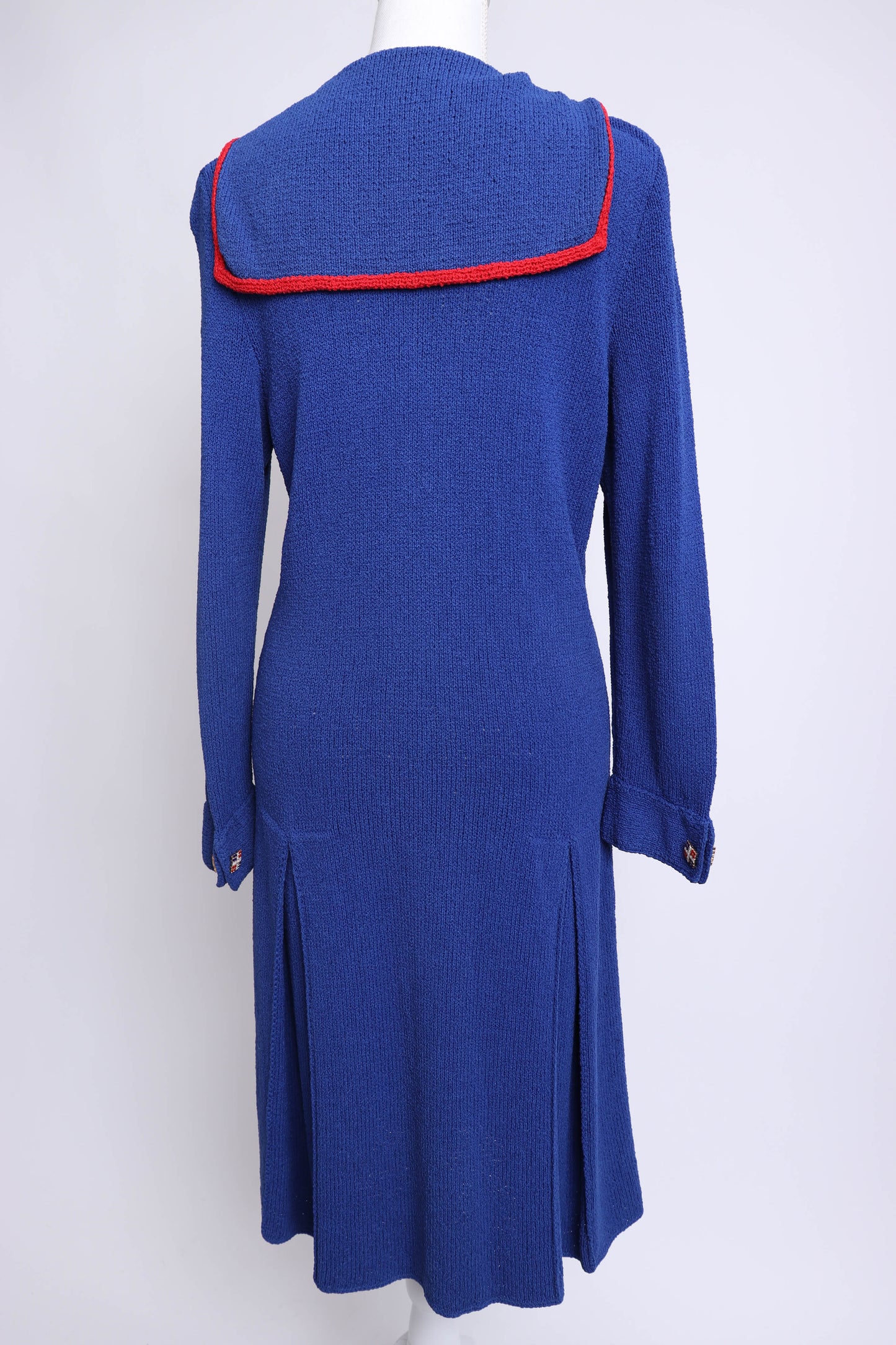 50's Knit Sailor Dress M/L