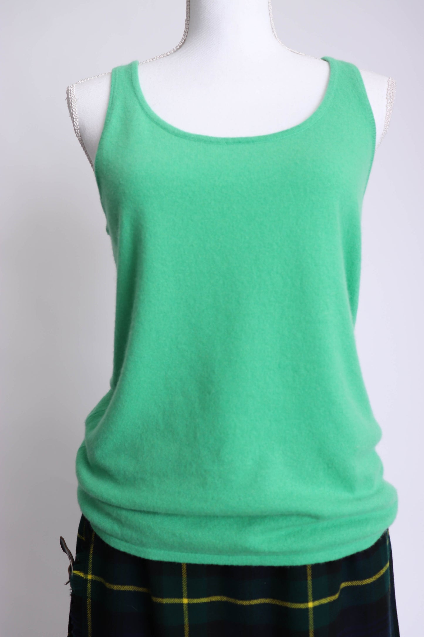 90's Green Cashmere Tank Top M/L