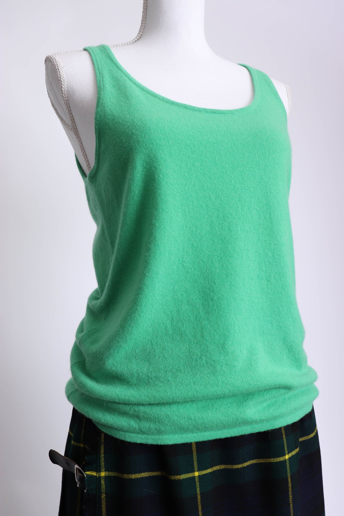 90's Green Cashmere Tank Top M/L