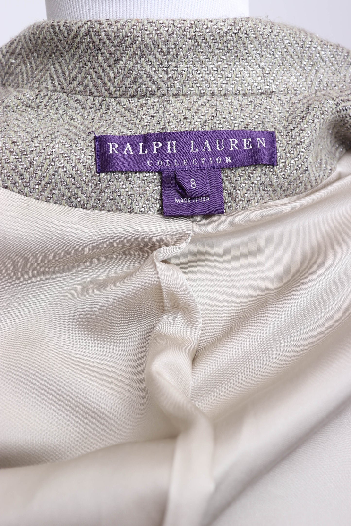 90's Ralph Lauren Metallic Cashmere Blazer M