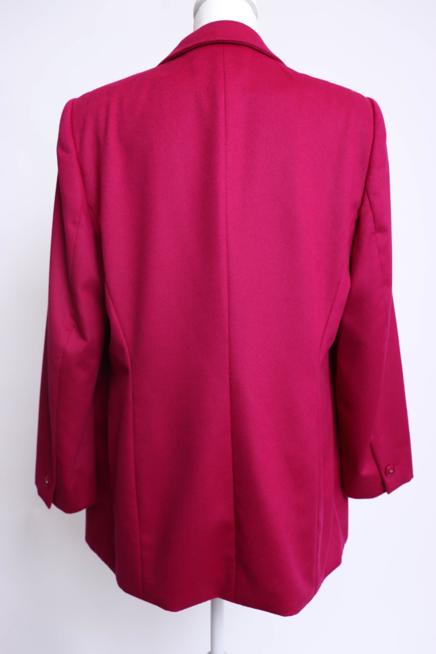 90's Escada Fuchsia Angora Blazer L/XL