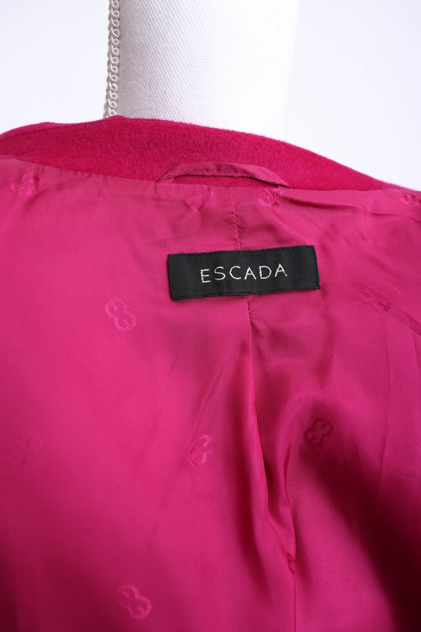 90's Escada Fuchsia Angora Blazer L/XL