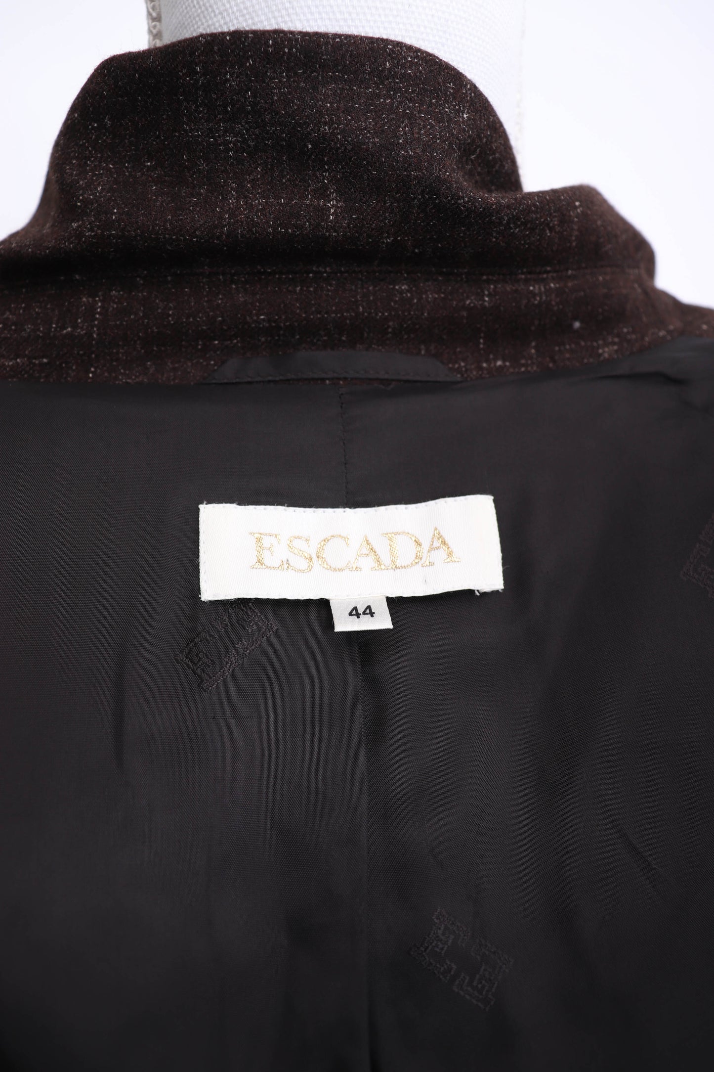 90's Escada Brown Wool Blazer L/XL