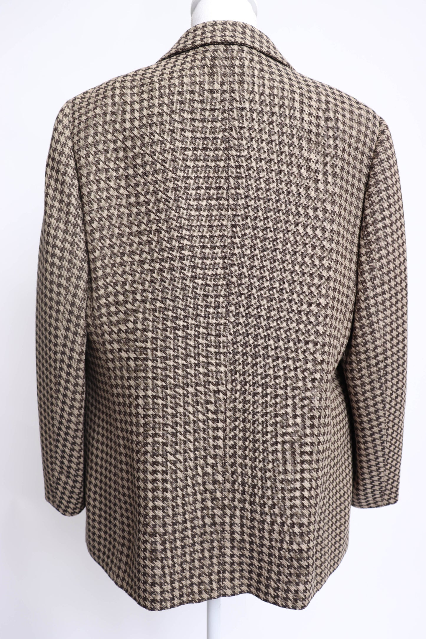 90's Armani Collezioni Brown Houndstooth Blazer L/XL