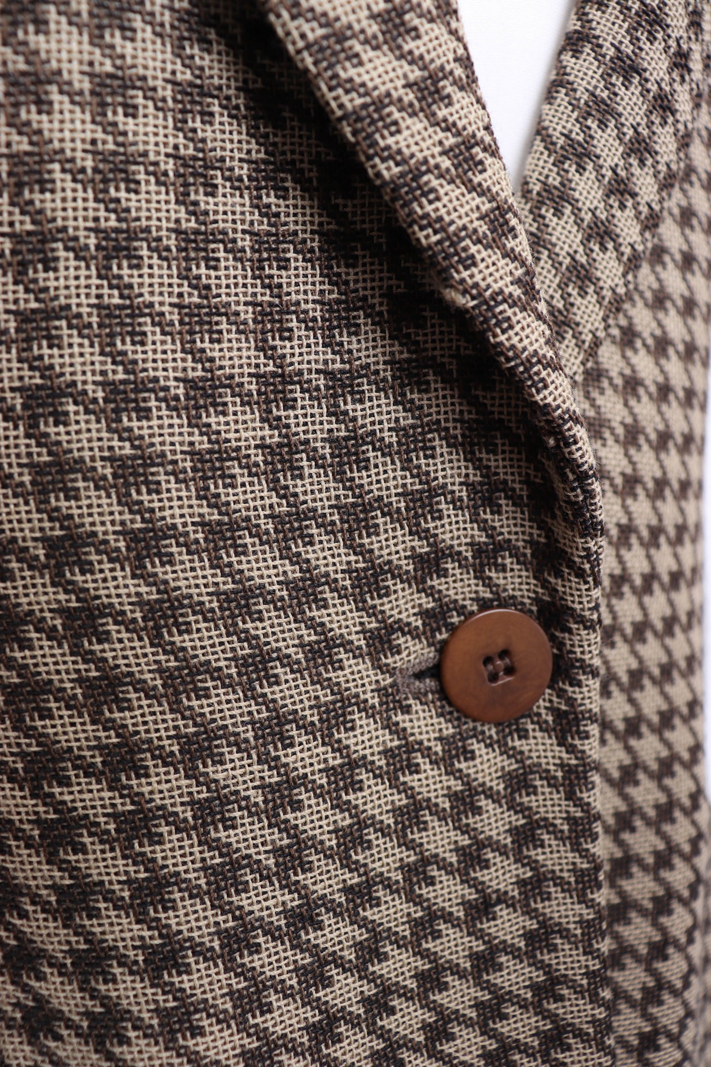 90's Armani Collezioni Brown Houndstooth Blazer L/XL