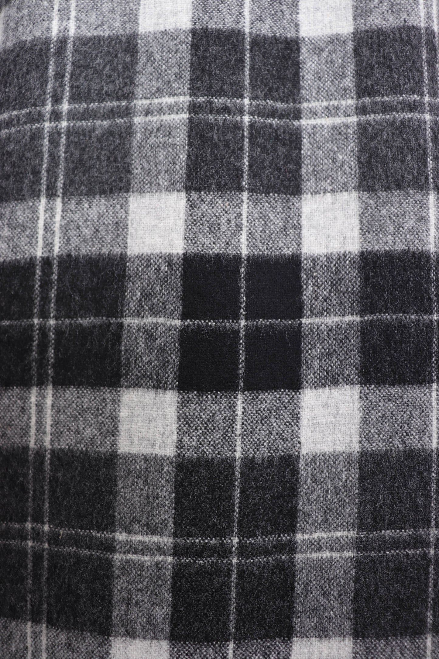 90's Yves Saint Laurent Black and Grey Plaid Wool Blazer L/XL