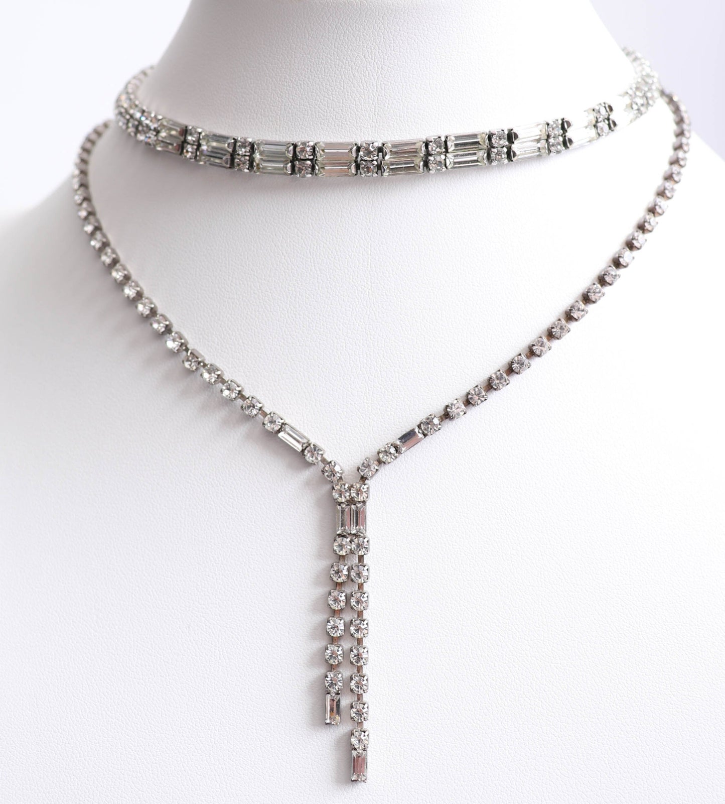 50's Rhinestone Necklace Set