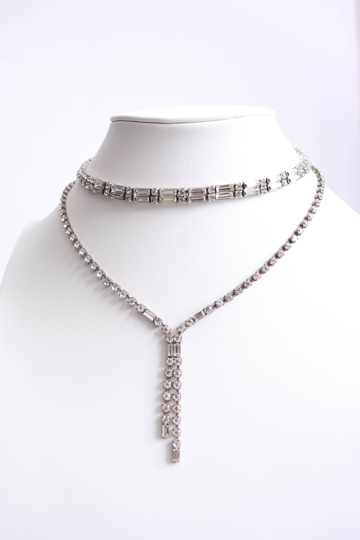 50's Rhinestone Necklace Set