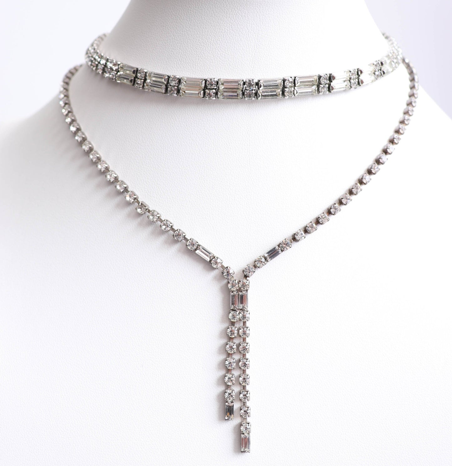 50's Rhinestone Necklace Set