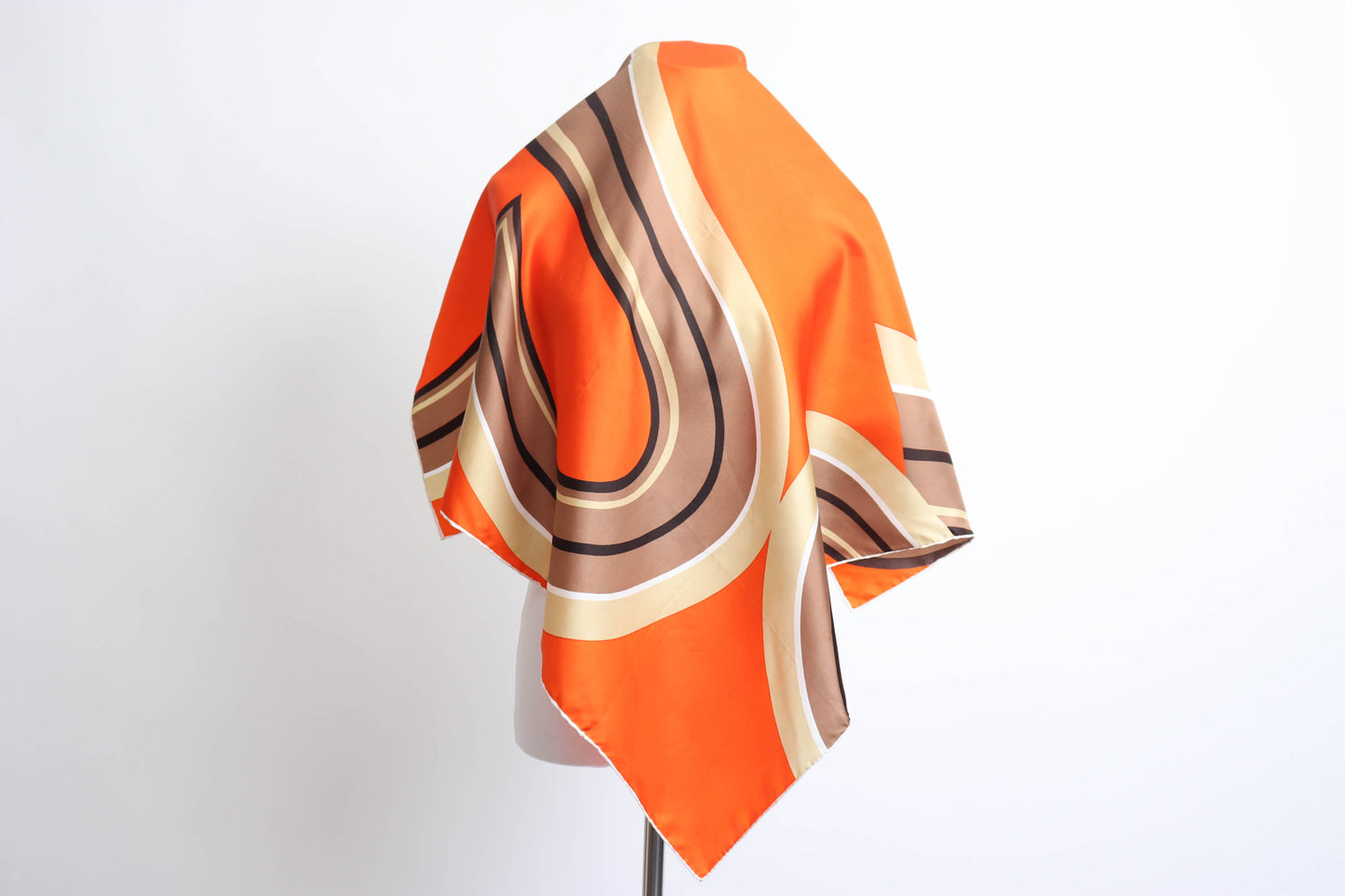 70's Orange and Brown Scarf