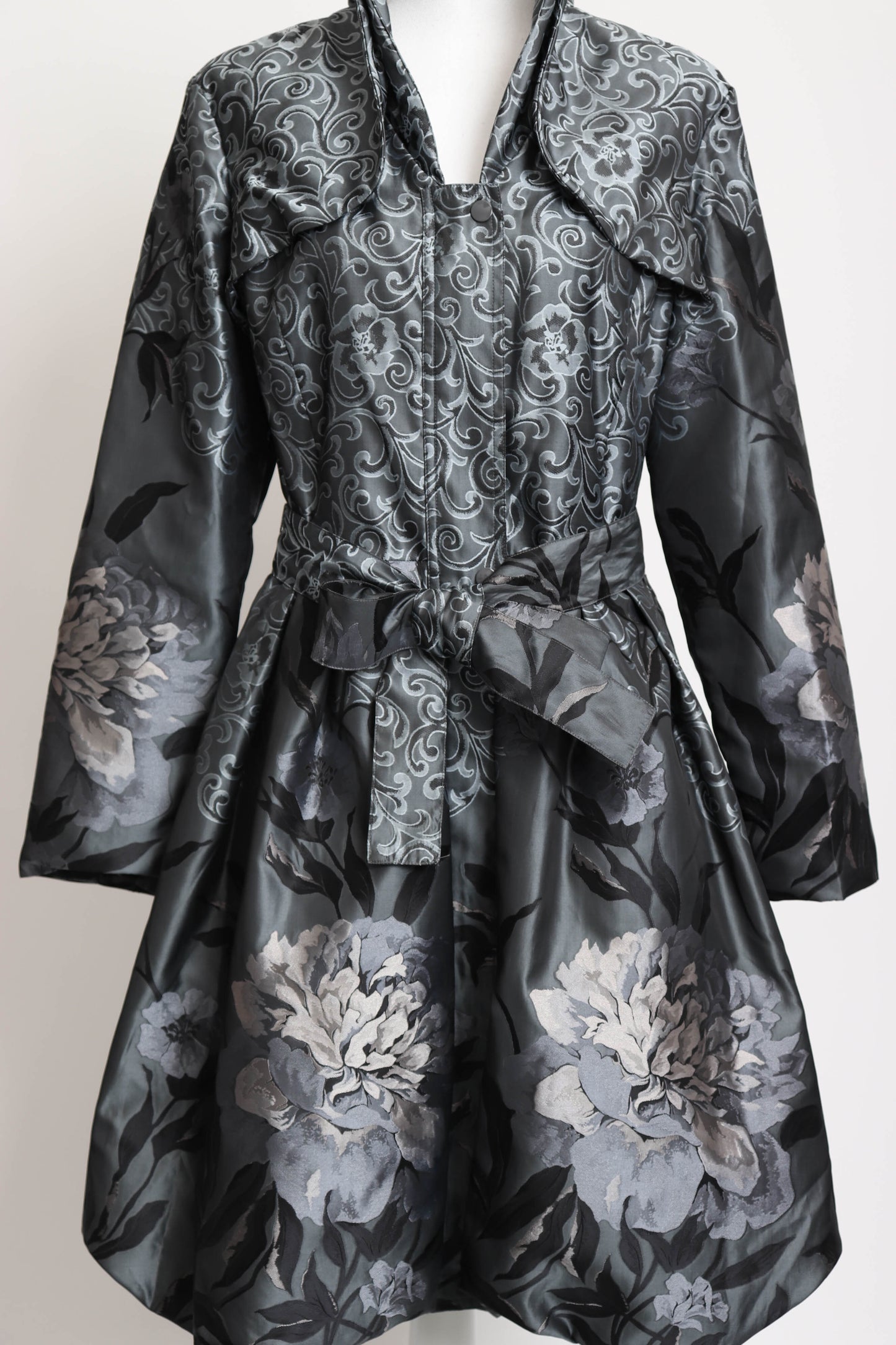 00's Floral Coat Dress M