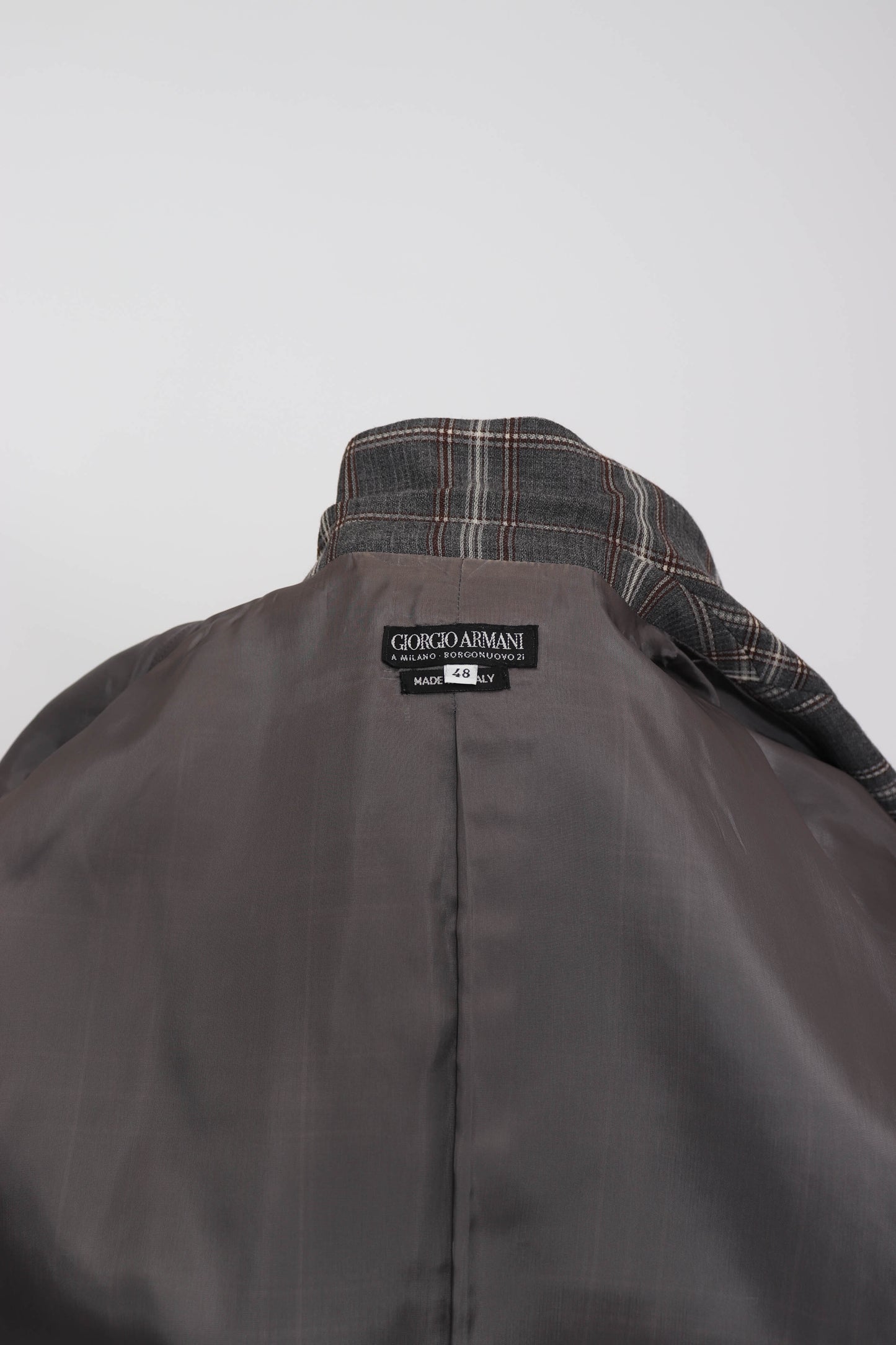 90's Giorgio Armani Plaid Blazer L