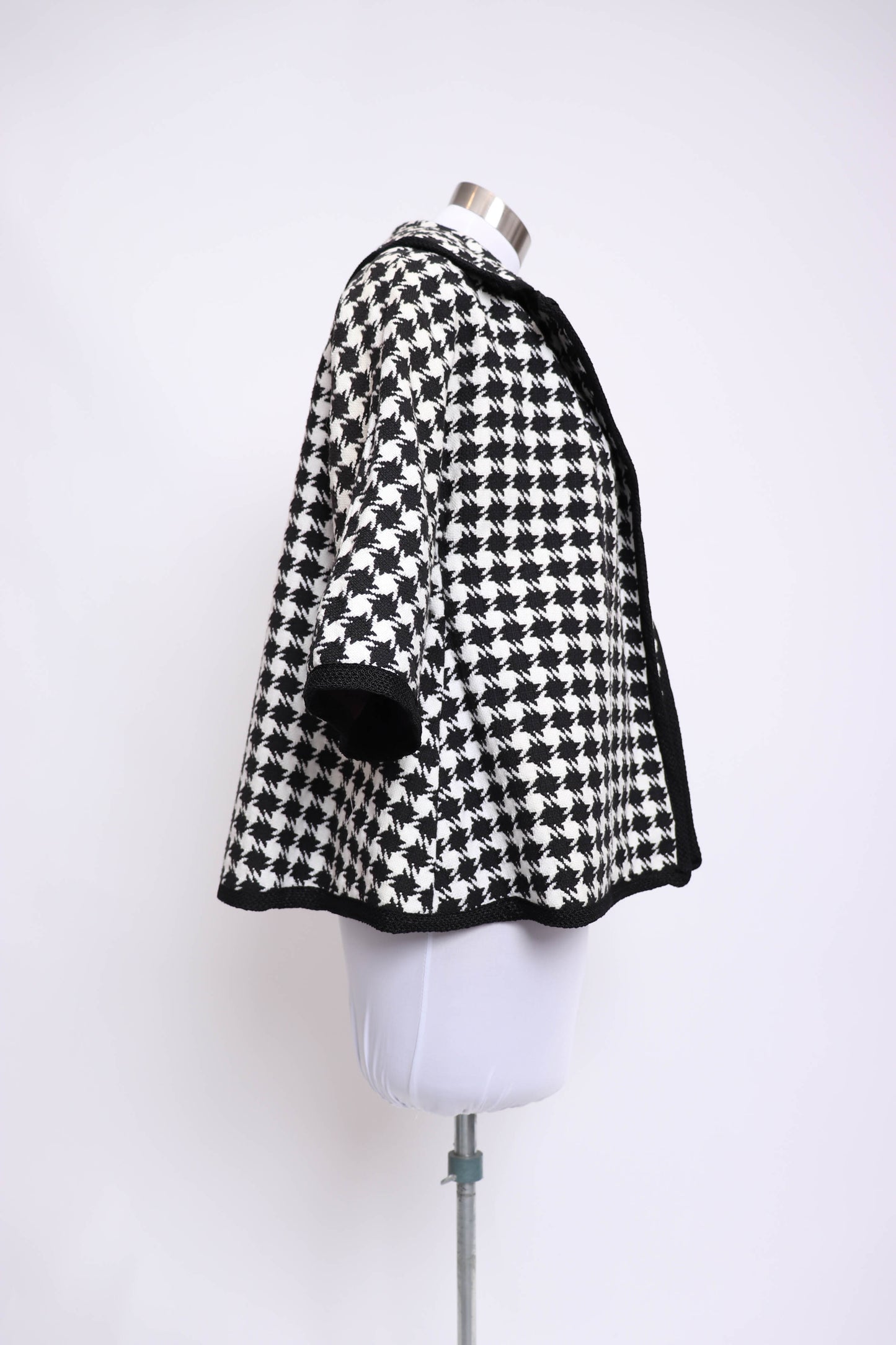 60's Houndstooth Short Jacket L/XL