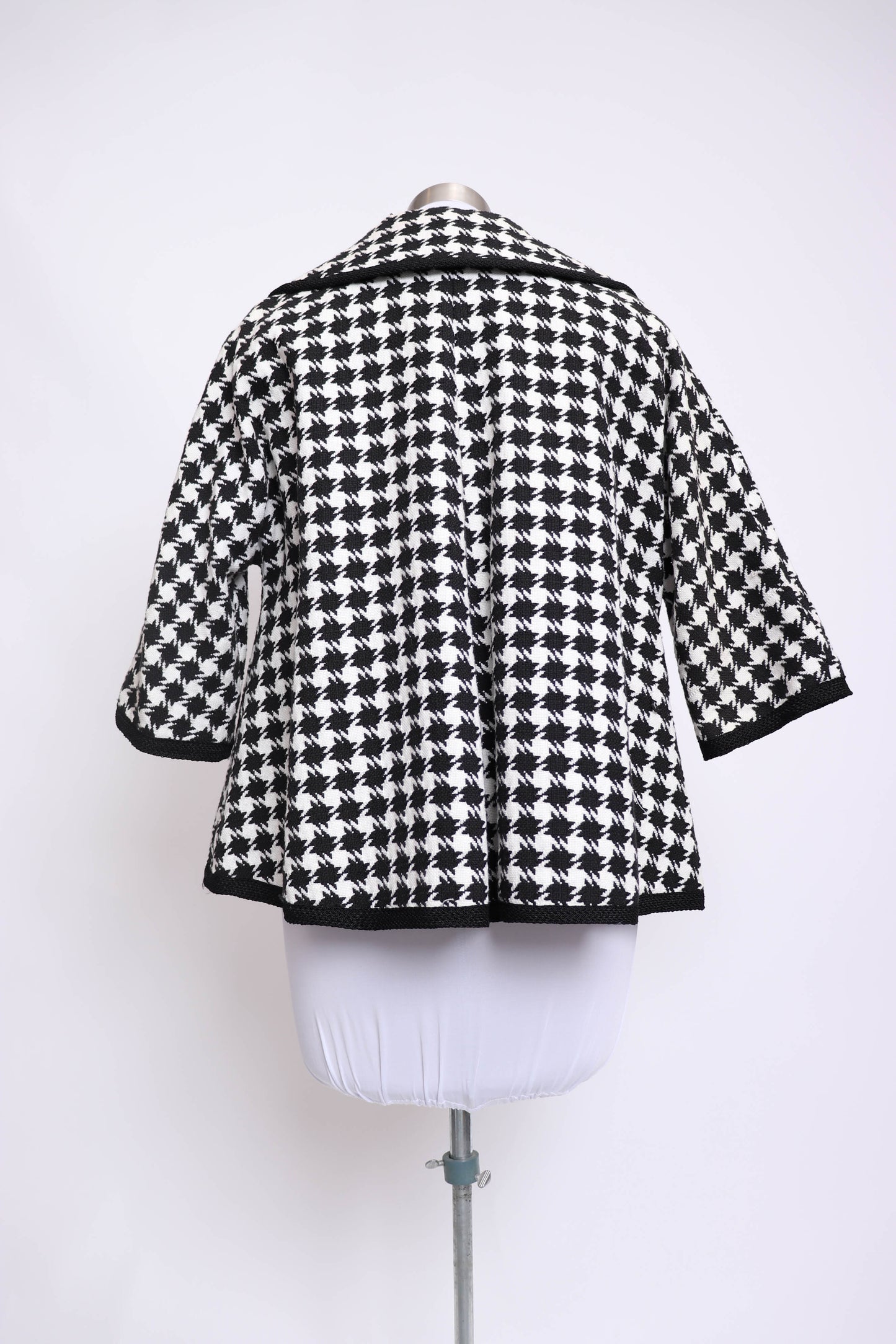 60's Houndstooth Short Jacket L/XL