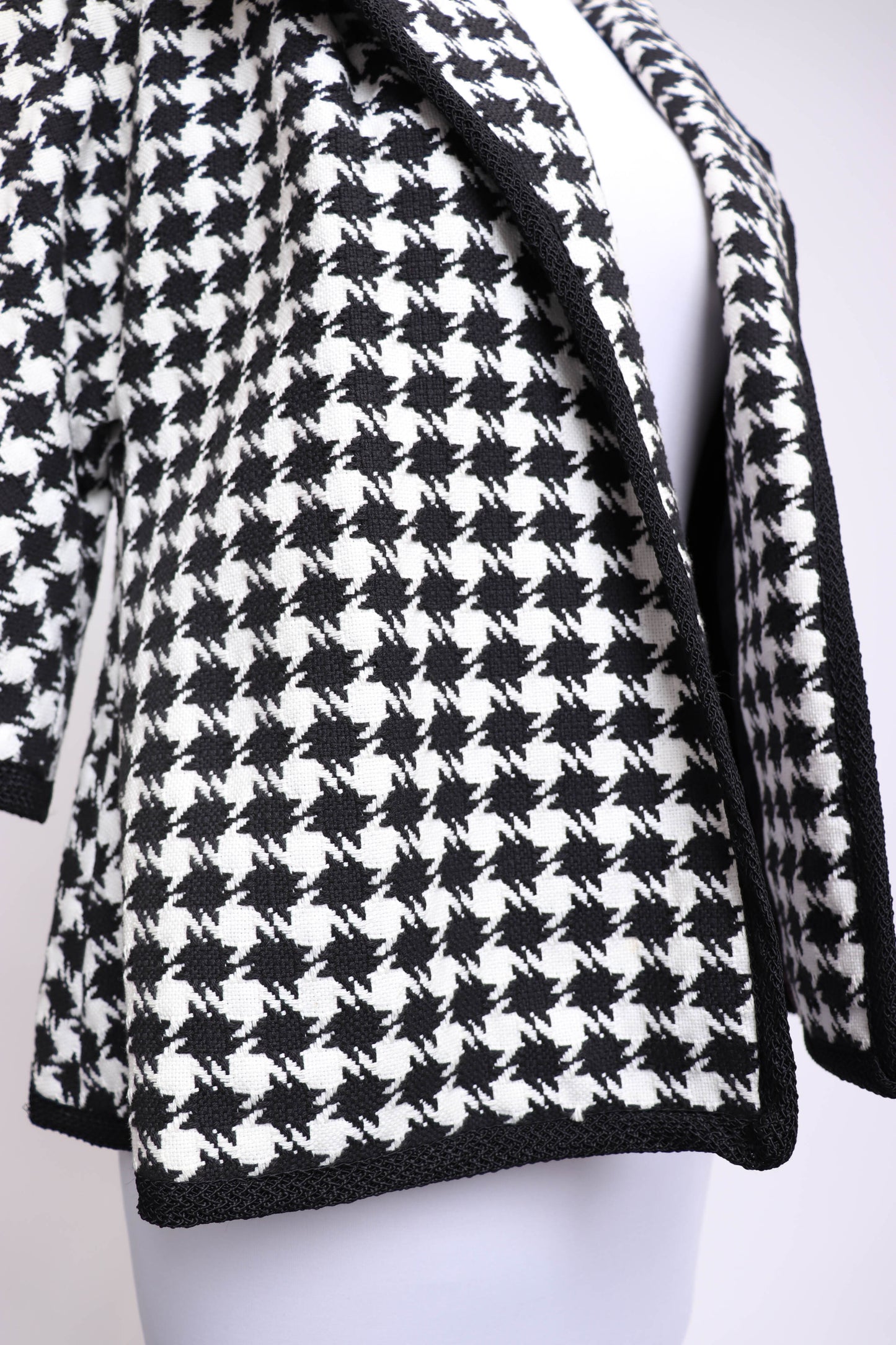 60's Houndstooth Short Jacket L/XL