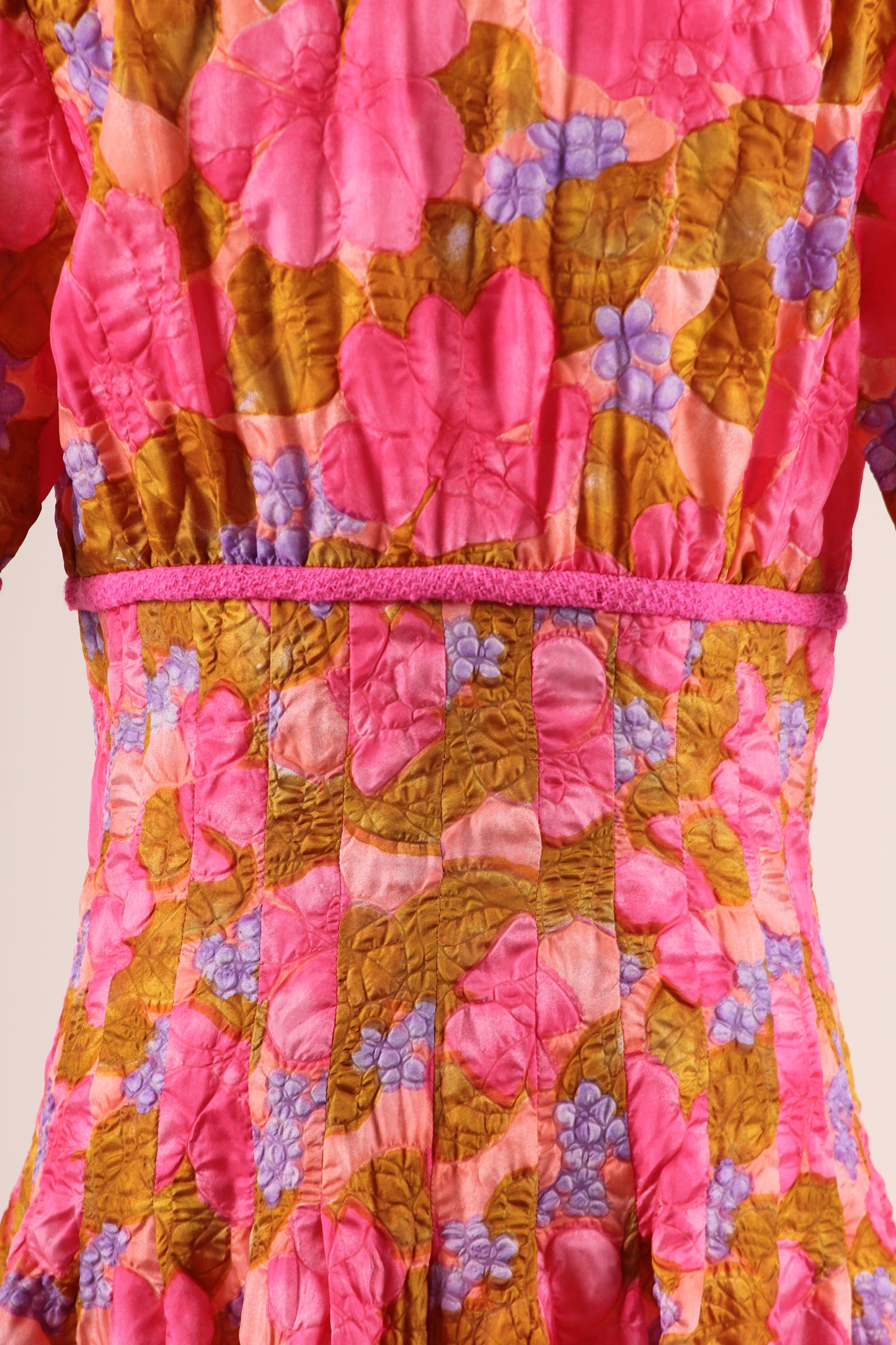 60's Floral Print Dress S/M