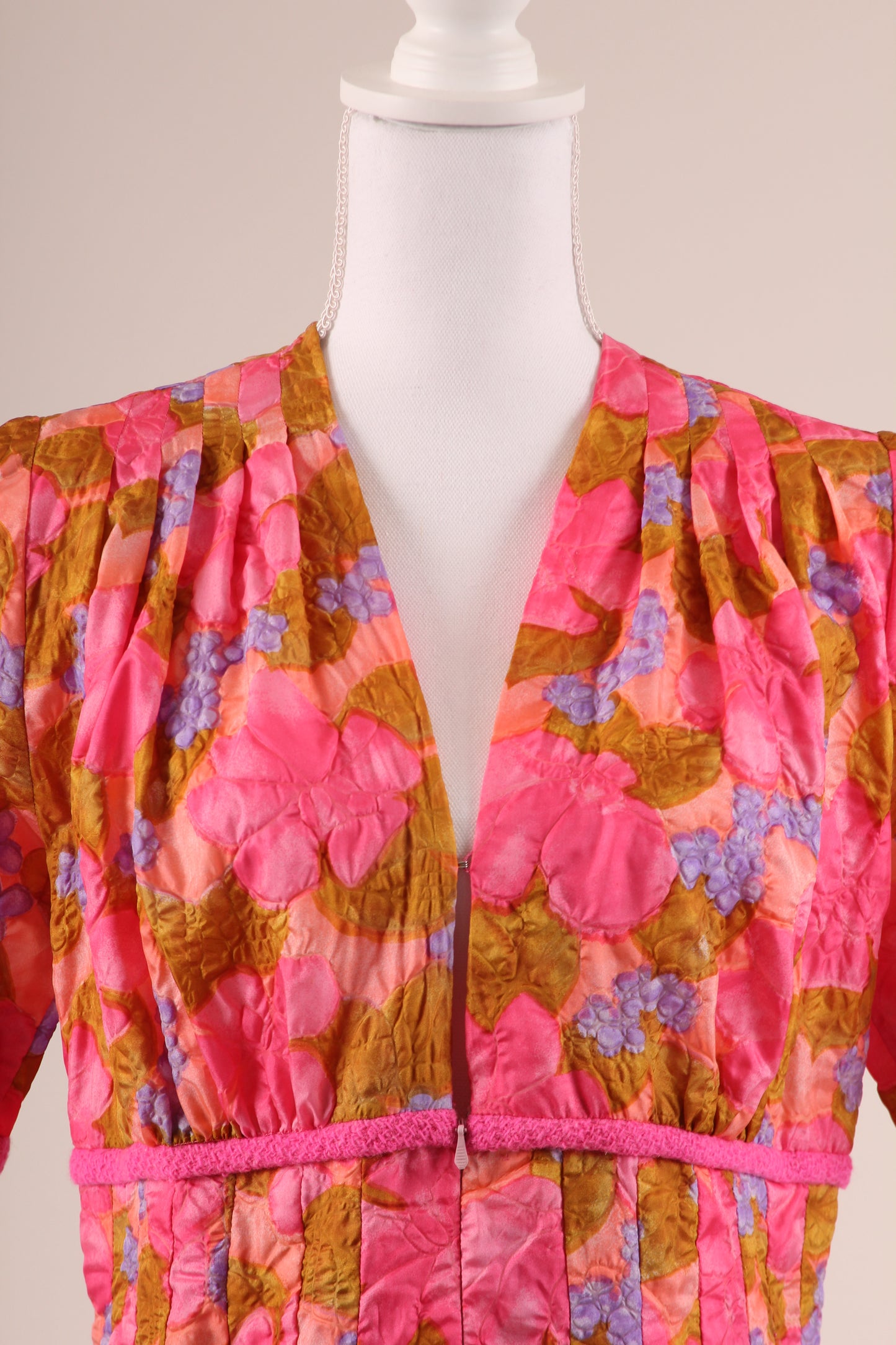 60's Floral Print Dress S/M