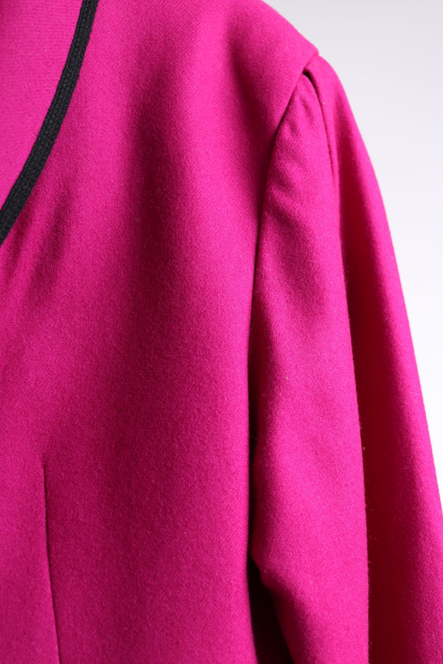 80's Jaeger Fuchsia Wool Blazer M/L