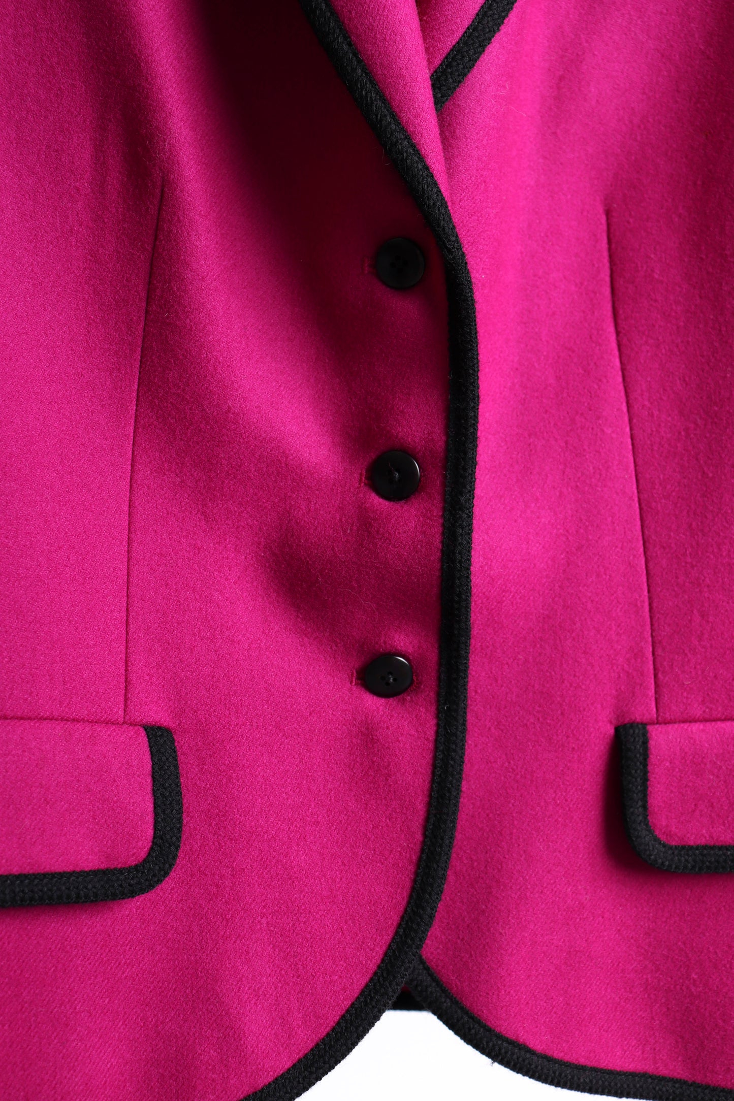 80's Jaeger Fuchsia Wool Blazer M/L