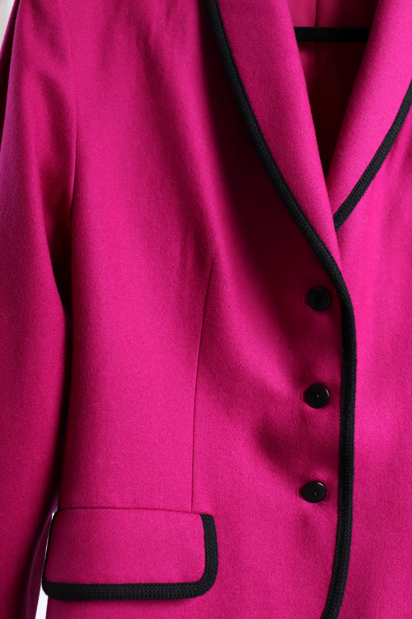 80's Jaeger Fuchsia Wool Blazer M/L