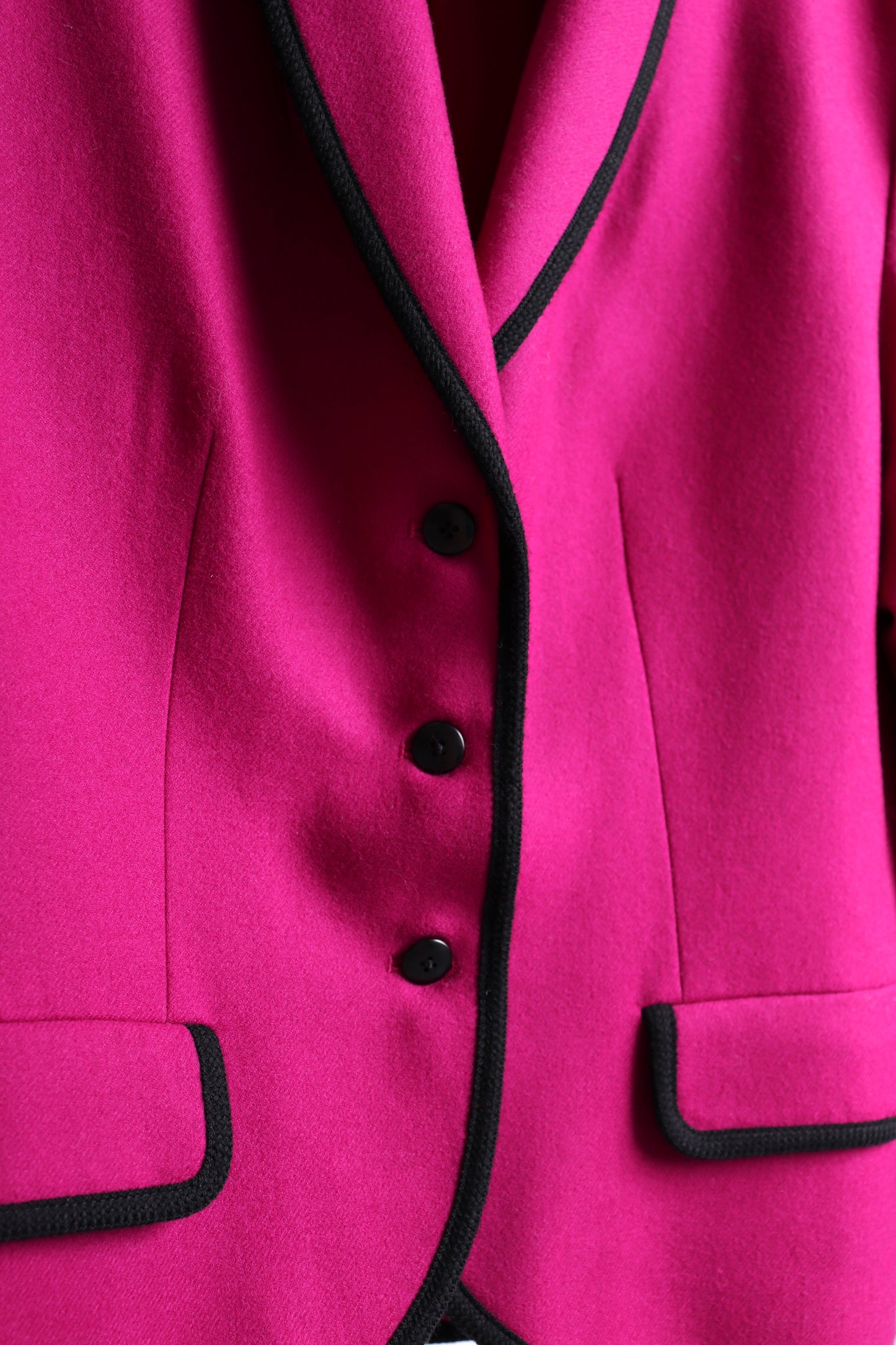 80's Jaeger Fuchsia Wool Blazer M/L