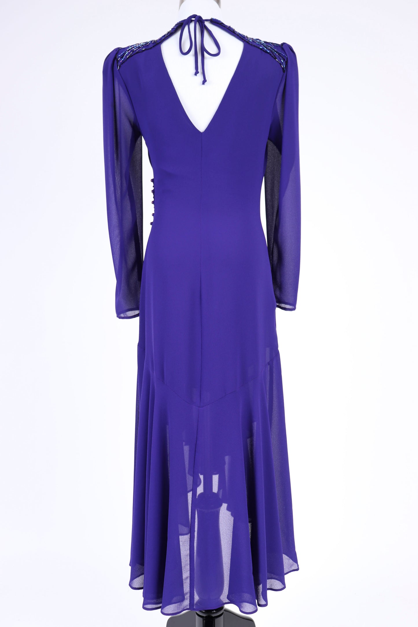 80's Purple Dress S