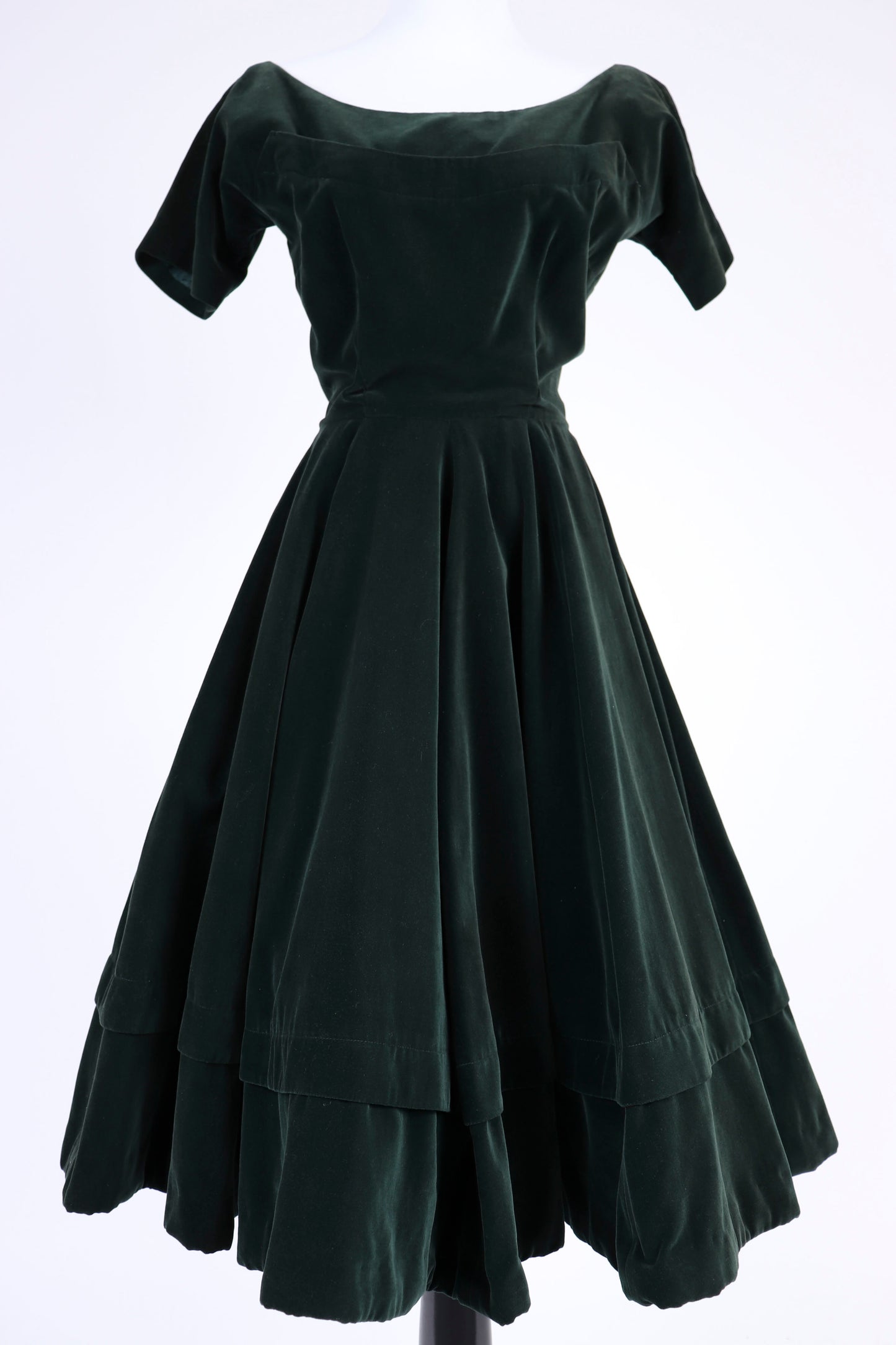 50's Green Velvet Dress XS/S