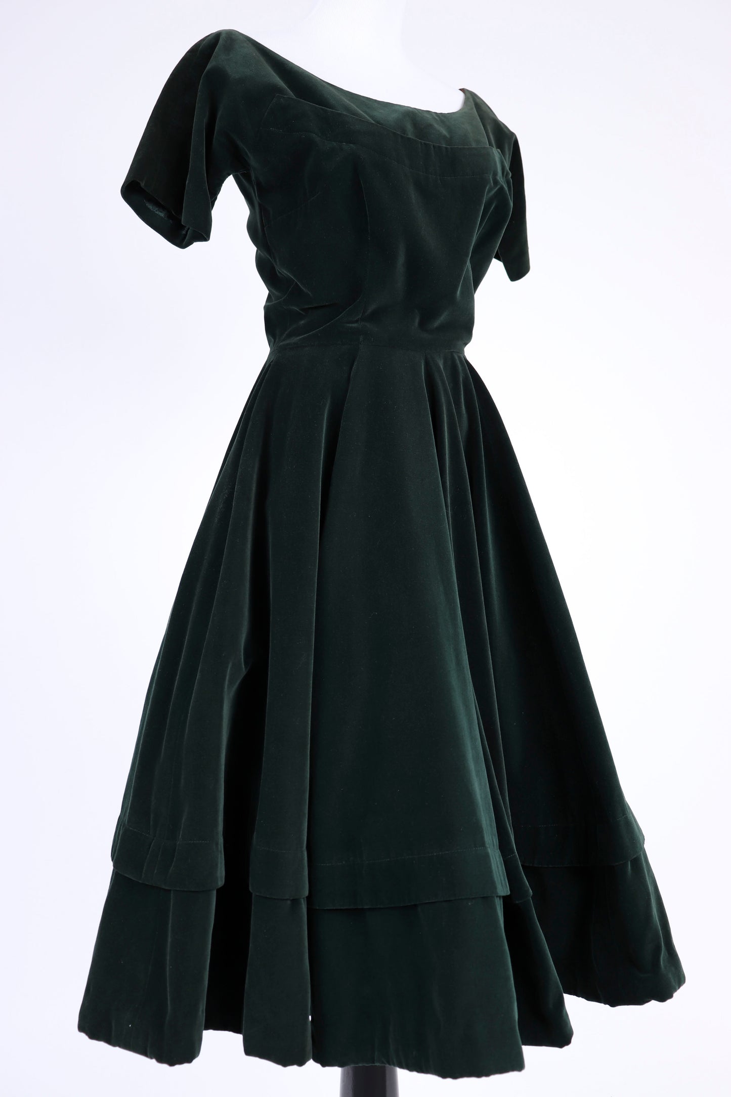 50's Green Velvet Dress XS/S