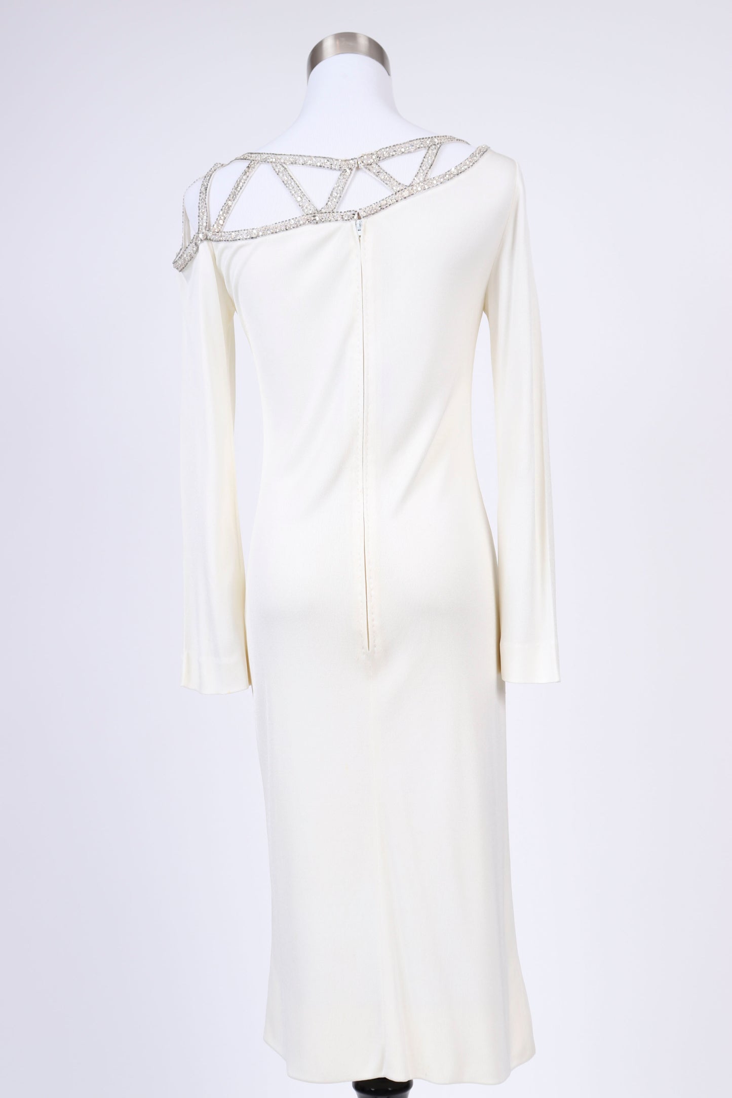 80's Bob Mackie White Dress S/M