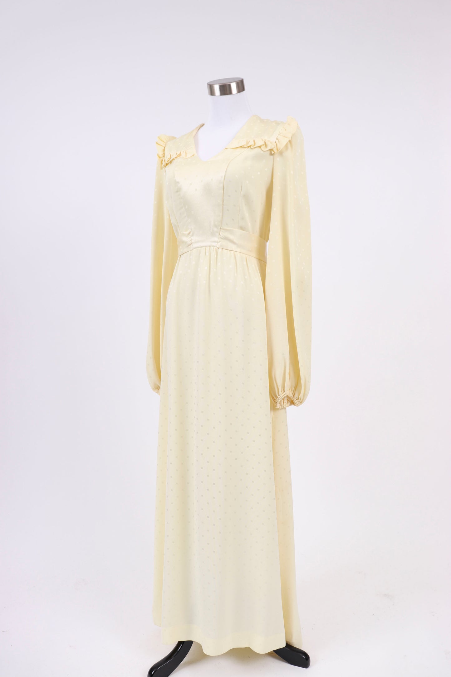 70's Canary Edwardian Dress S/M