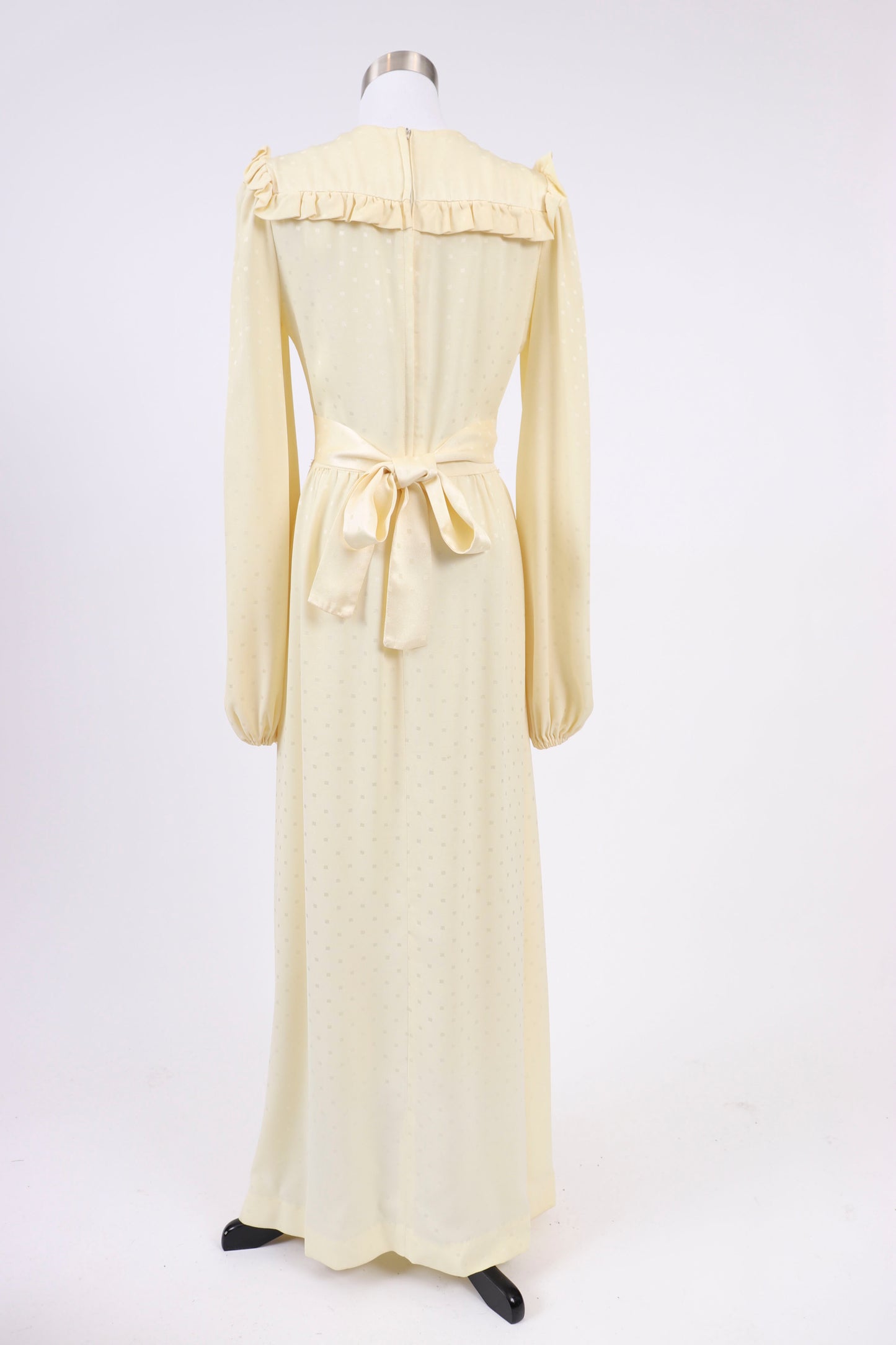 70's Canary Edwardian Dress S/M