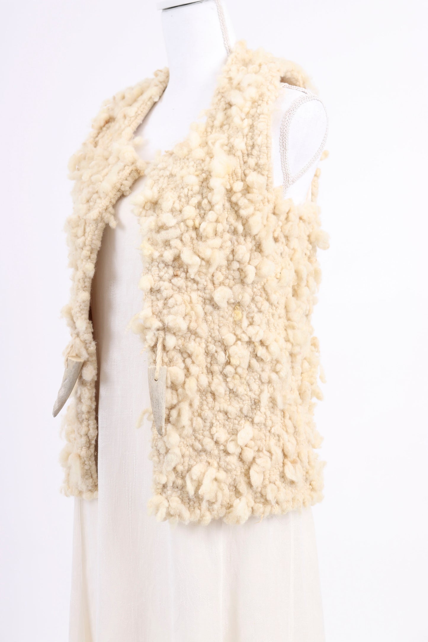 60's Chunky Knit Wool Vest XS/S