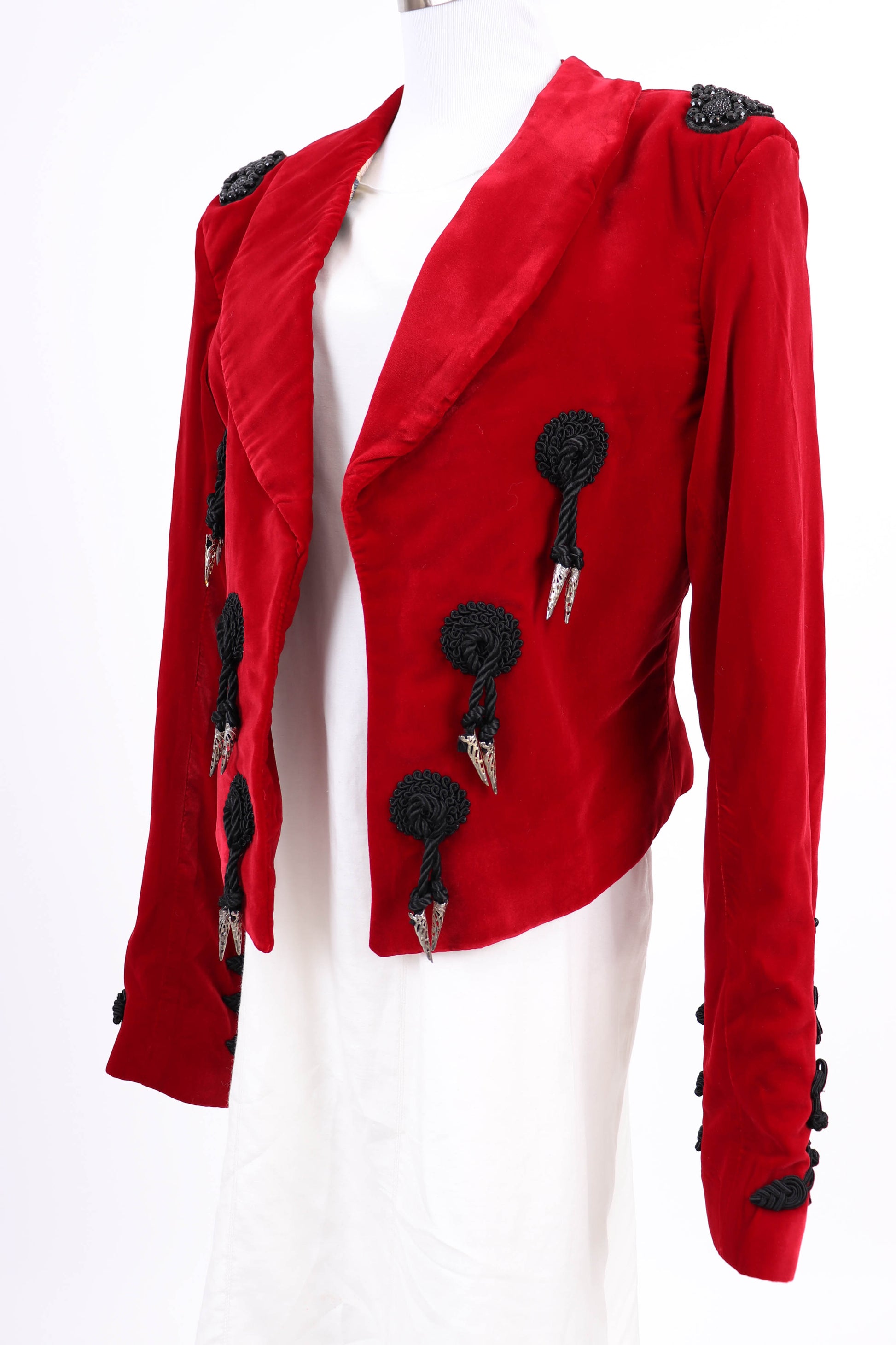 80's Custom Red Velvet Bolero Jacket M/L/XL – Buzz Vintage Boutique