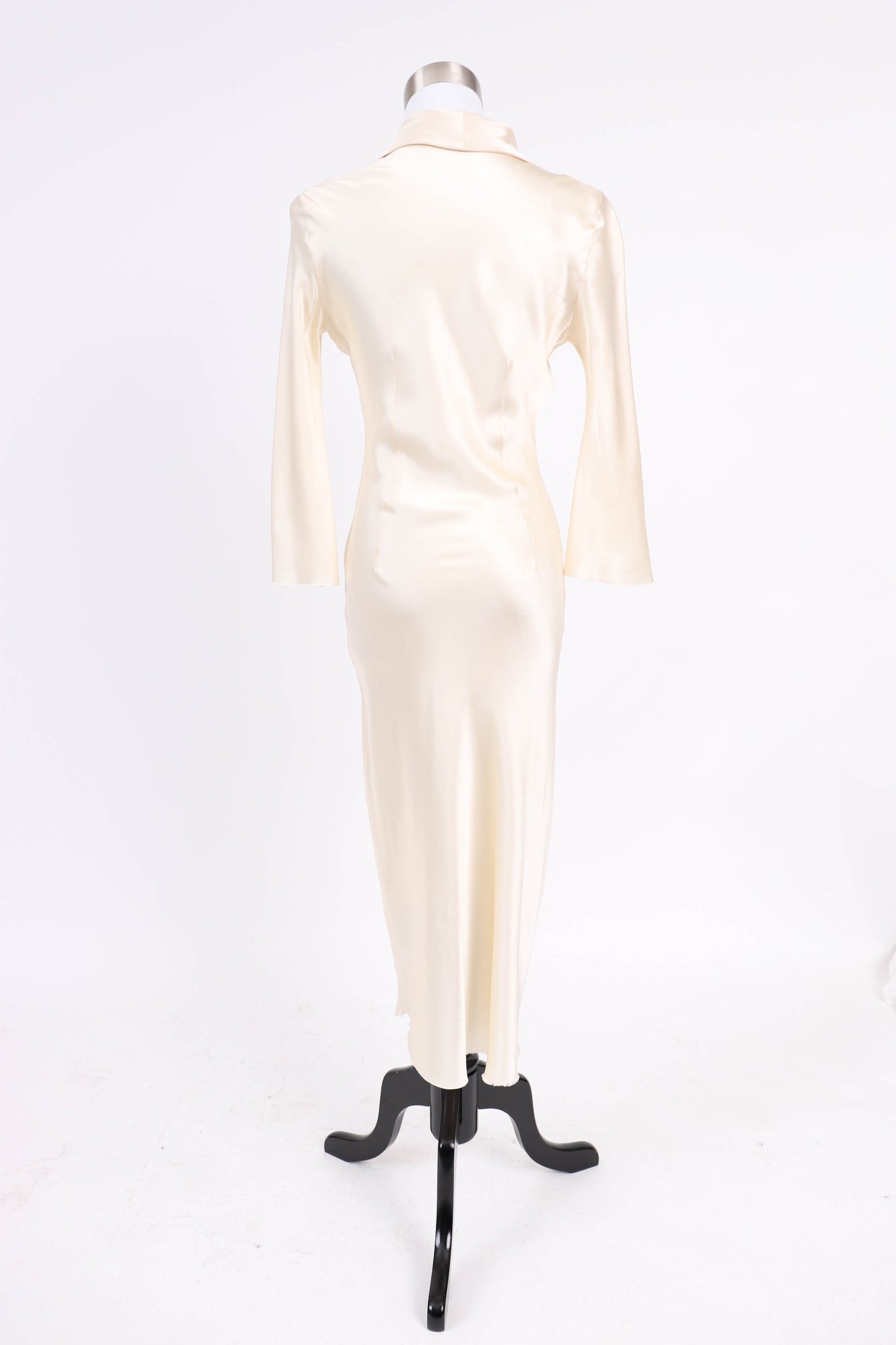 90's Ivory Silk Satin Dress XS/S