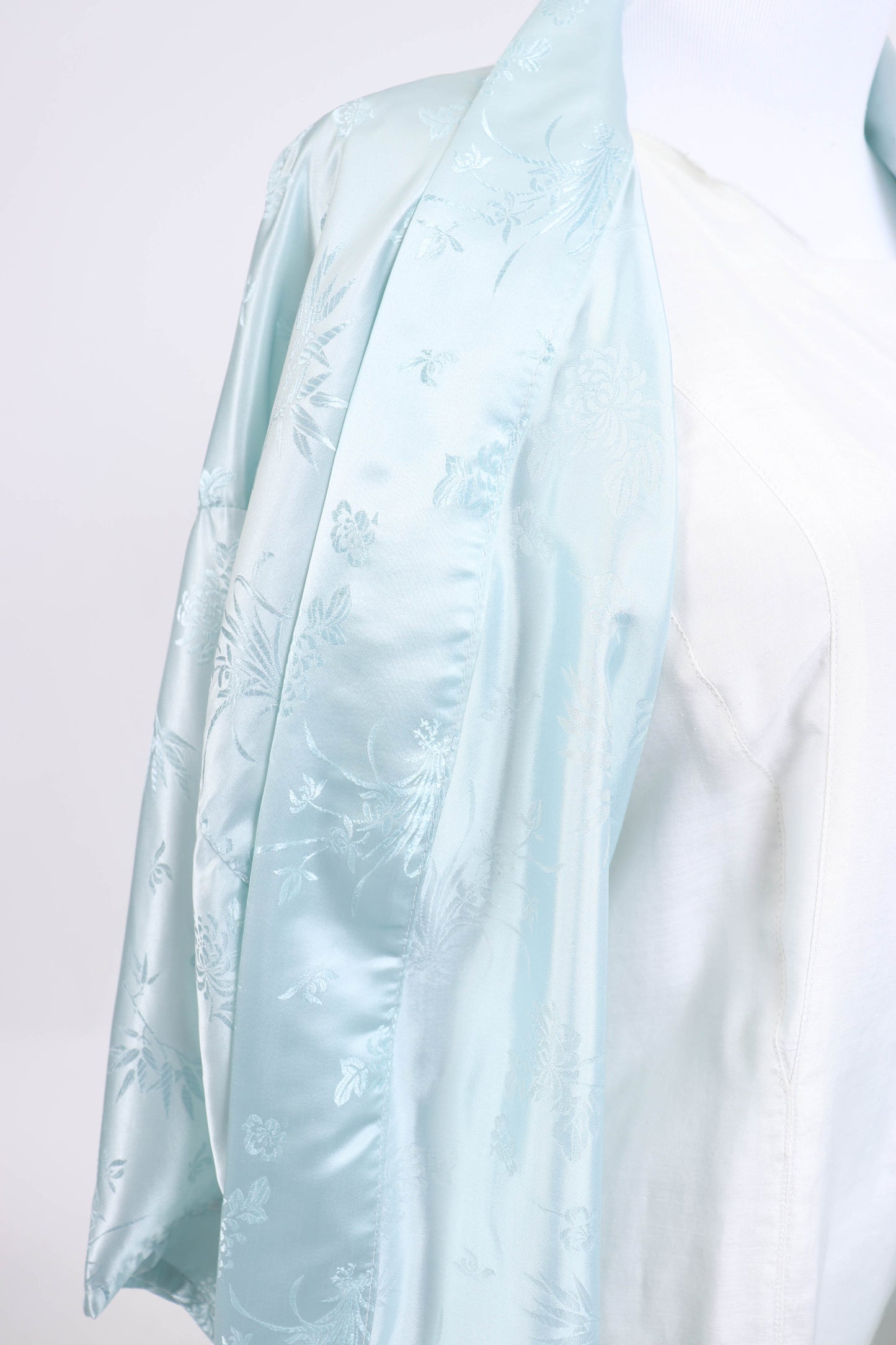 90's Silk Kimono Style Robe/Duster M